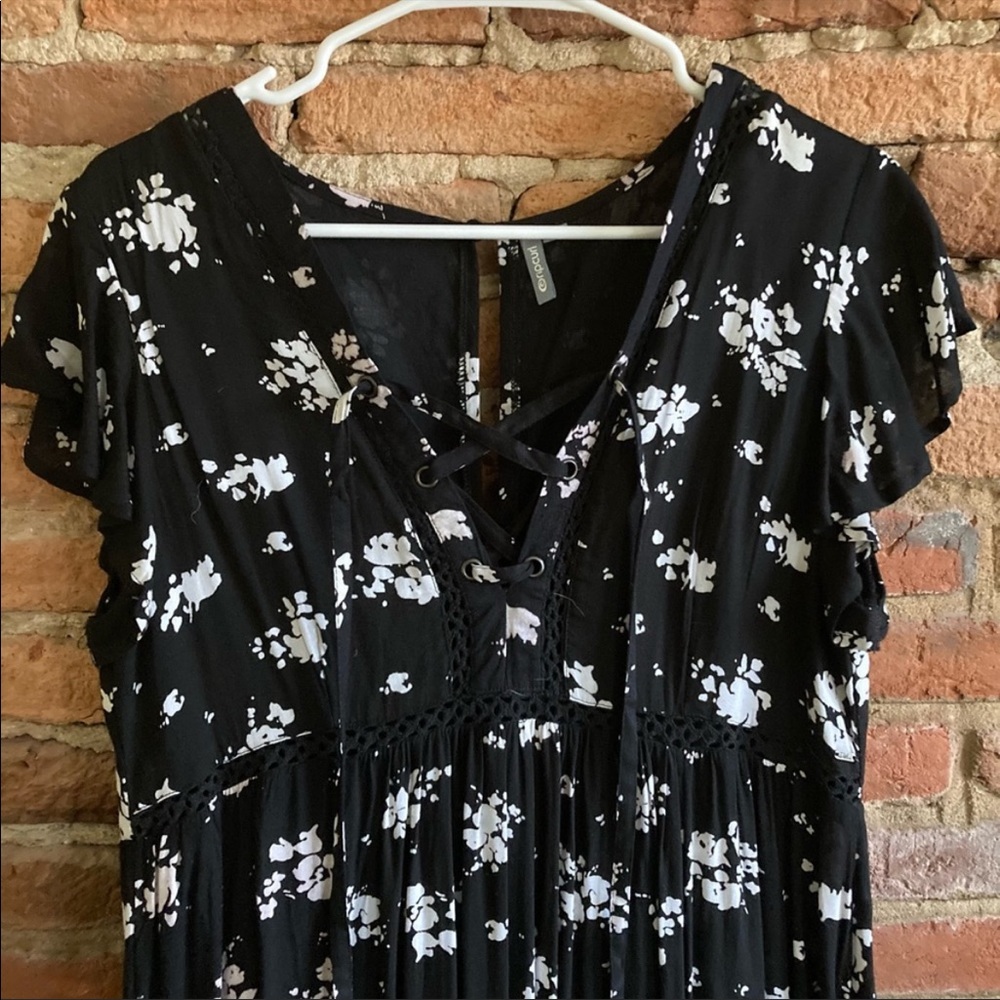 🎉HP🎉 NWOT Rip Curl Women's Lakehouse Maxi Dress - black and white - size M - Picture 6 of 9